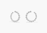 Star Gaze Lab Grown Diamond Bezel Front-Back Earrings